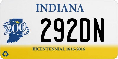 IN license plate 292DN