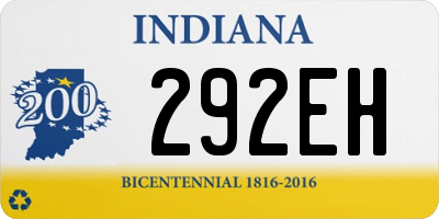 IN license plate 292EH