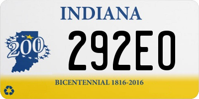 IN license plate 292EO