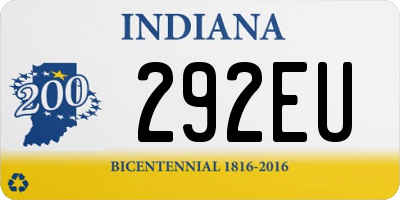 IN license plate 292EU