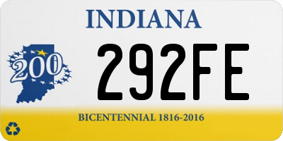 IN license plate 292FE