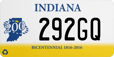 IN license plate 292GQ