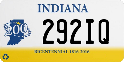 IN license plate 292IQ