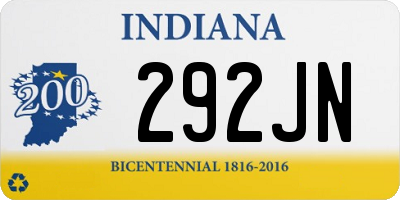 IN license plate 292JN