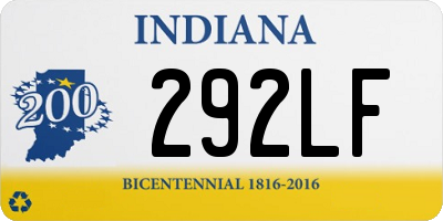 IN license plate 292LF