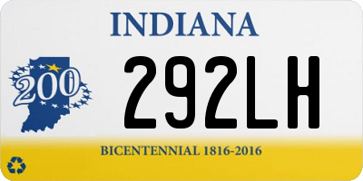 IN license plate 292LH