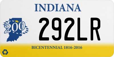 IN license plate 292LR