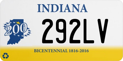 IN license plate 292LV