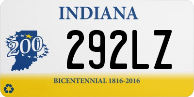 IN license plate 292LZ