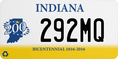 IN license plate 292MQ