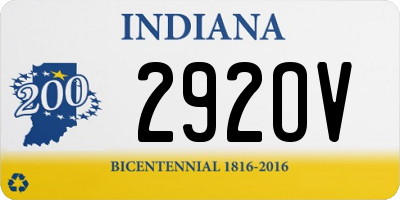 IN license plate 292OV