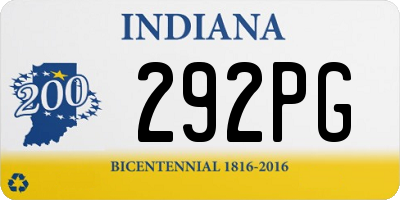 IN license plate 292PG