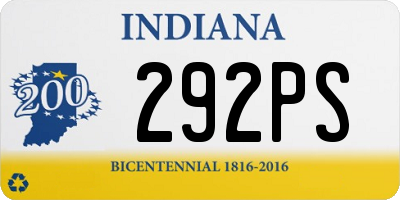 IN license plate 292PS