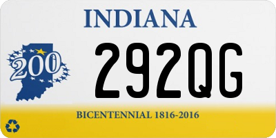 IN license plate 292QG