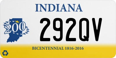 IN license plate 292QV