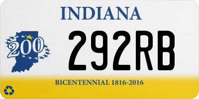 IN license plate 292RB