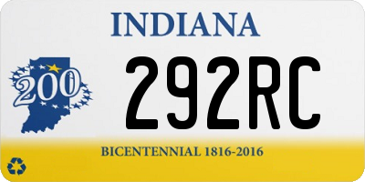 IN license plate 292RC