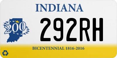 IN license plate 292RH