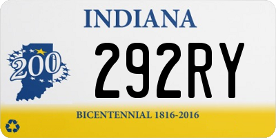 IN license plate 292RY