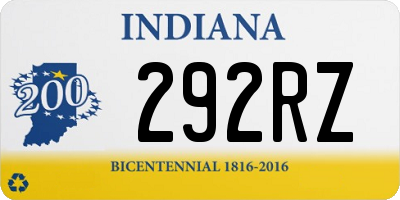 IN license plate 292RZ