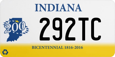 IN license plate 292TC