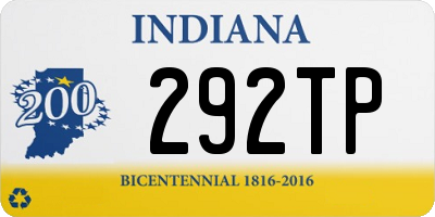 IN license plate 292TP