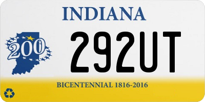 IN license plate 292UT