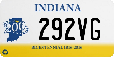 IN license plate 292VG