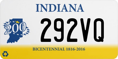 IN license plate 292VQ