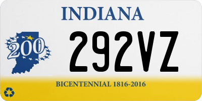 IN license plate 292VZ