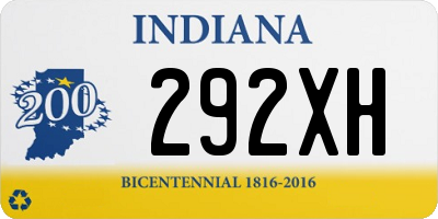 IN license plate 292XH