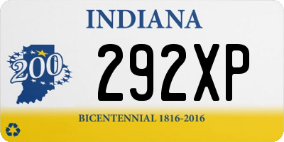 IN license plate 292XP