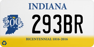 IN license plate 293BR