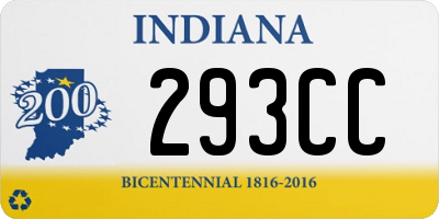 IN license plate 293CC