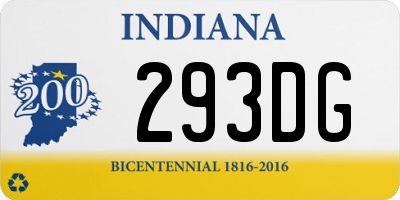 IN license plate 293DG