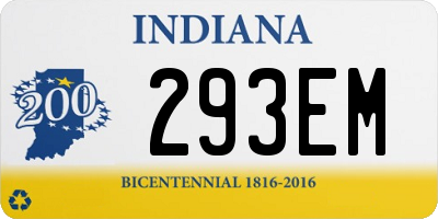 IN license plate 293EM