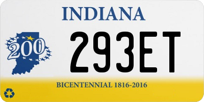 IN license plate 293ET