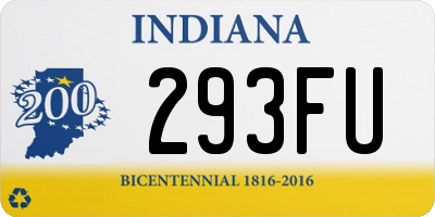 IN license plate 293FU