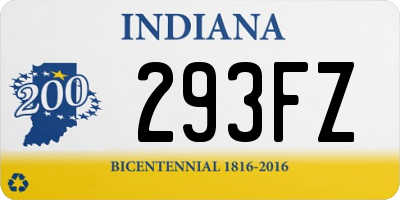 IN license plate 293FZ