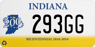 IN license plate 293GG