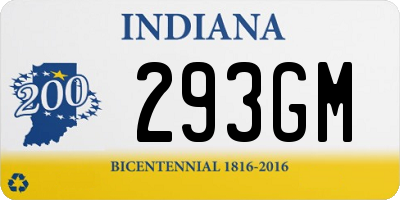 IN license plate 293GM