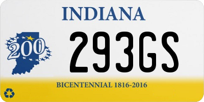 IN license plate 293GS