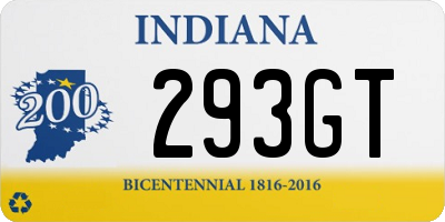 IN license plate 293GT