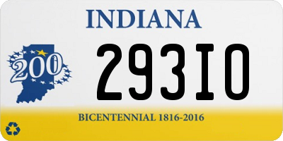 IN license plate 293IO