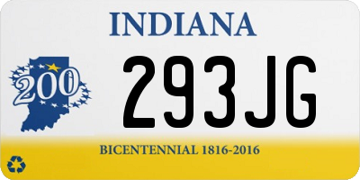 IN license plate 293JG