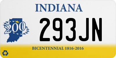 IN license plate 293JN