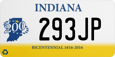 IN license plate 293JP