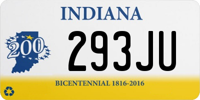 IN license plate 293JU