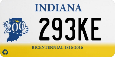 IN license plate 293KE