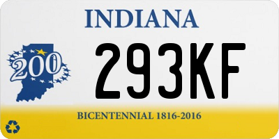 IN license plate 293KF